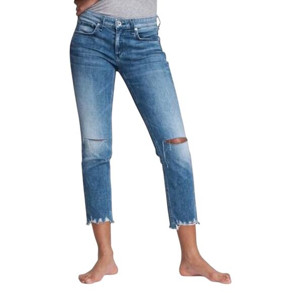Rag & Bone dre low rise slim boyfriend jeans Size 25 - Picture 1 of 7